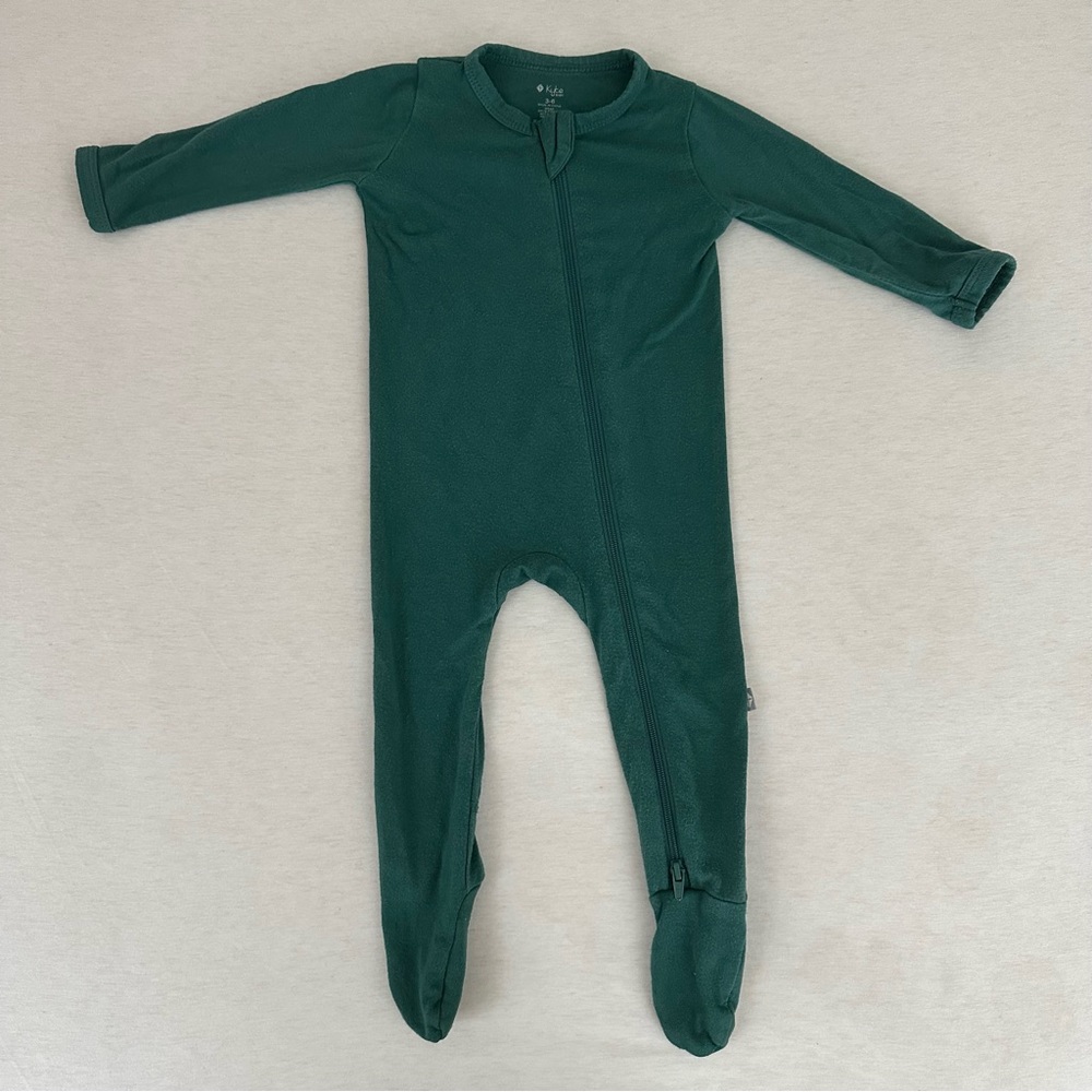 Kyte Baby Zippered Footie in Emerald